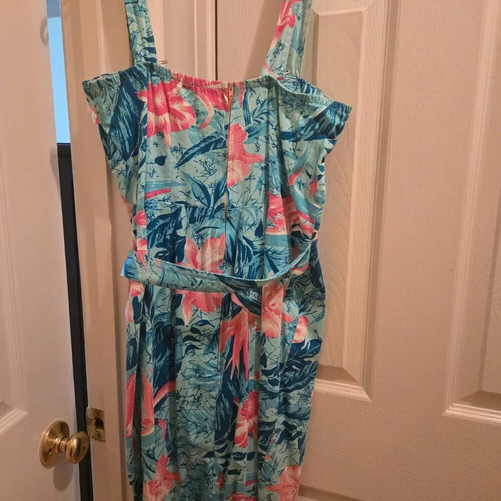 EUC Pinup Couture Malibu Tiki Dress- Size M- UNICORN - Picture 4 of 4